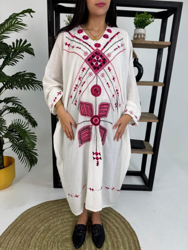Hand-Embroidered Long Dress – Siwa Heritage Collection - Image 2