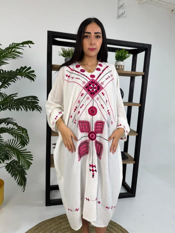 Hand-Embroidered Long Dress – Siwa Heritage Collection - Image 3
