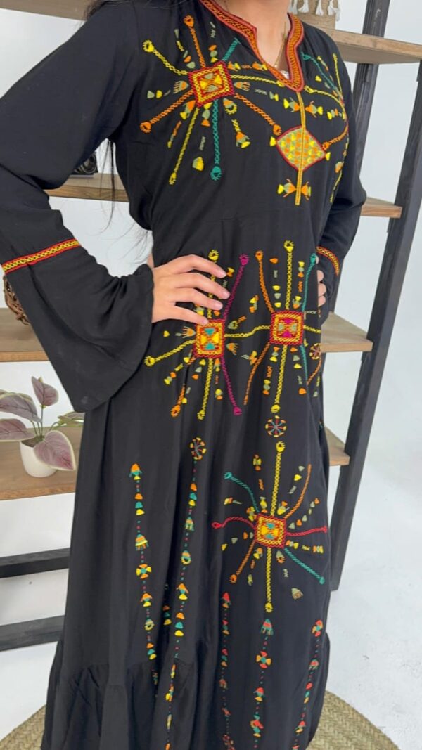 Hand-Embroidered Long dress – Siwa Heritage Collection - Image 2
