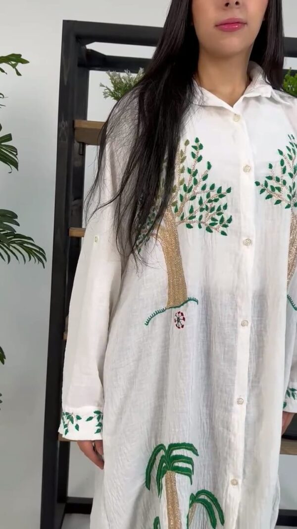Hand-Embroidered Long Dress – Siwa Heritage Collection - Image 3
