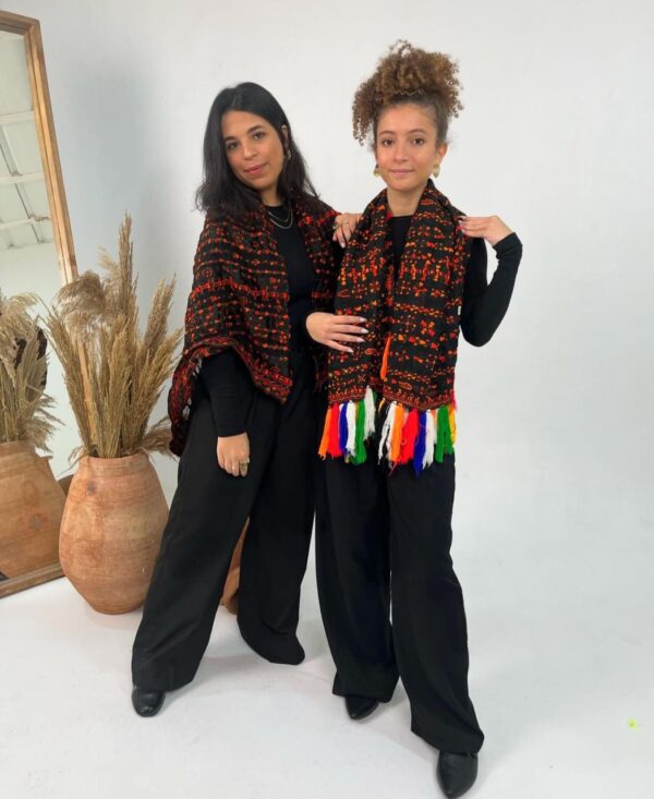 Authentic Handmade Siwan Shawl with Traditional Hand Embroidery from Sinai Heritage