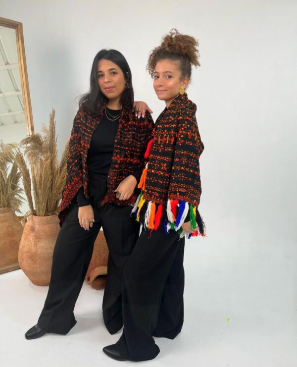 Authentic Handmade Siwan Shawl with Traditional Hand Embroidery from Sinai Heritage - Image 2