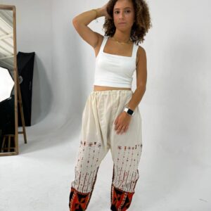 Authentic Handmade Siwan Bride Pants – Hand-Embroidered with Desert-Inspired Patterns