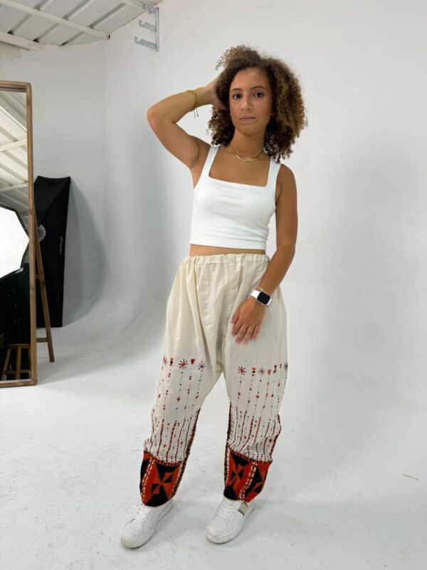 Authentic Handmade Siwan Bride Pants – Hand-Embroidered with Desert-Inspired Patterns