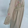 Hand-Embroidered Linen-Cotton Dress with Colorful Threadwork | Free Size up to 2XL - Image 3