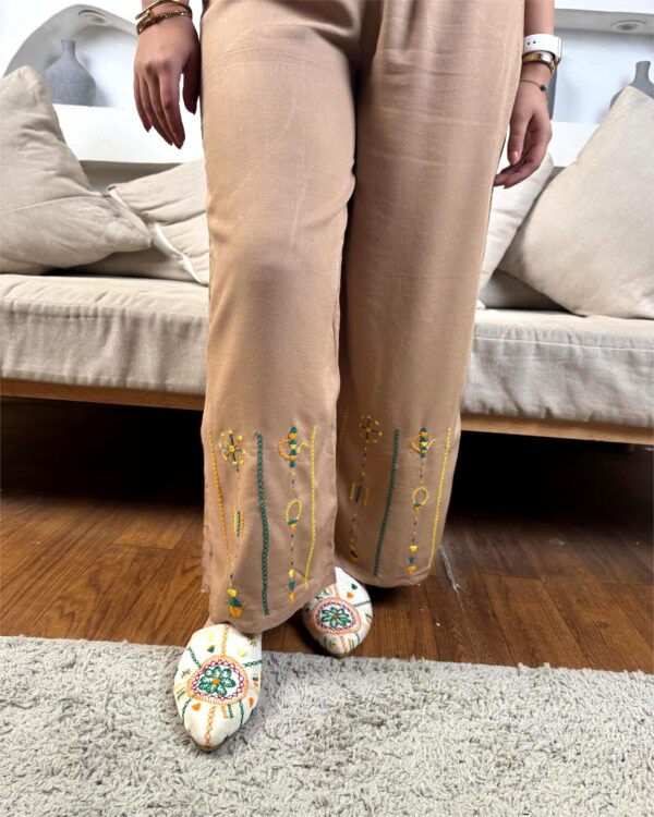 Viscose Moka Pants with Siwa Embroidery size up to Large - Image 2