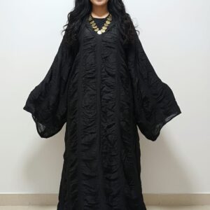 Elegant Saidi Women’s Traditional Outfit ( Malas )– Silk Cotton Fabric with Brass Ring Embroidery | Up to 3XL