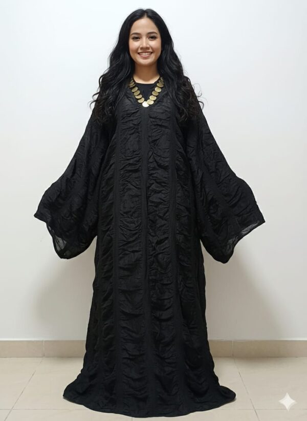 Elegant Saidi Women’s Traditional Outfit ( Malas )– Silk Cotton Fabric with Brass Ring Embroidery | Up to 3XL